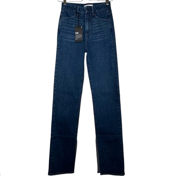Paige NWT Stella 34.5IN Jolene Pockets Grecia Jeans High Rise Slit Ankles Sz.24 - Picture 3 of 16